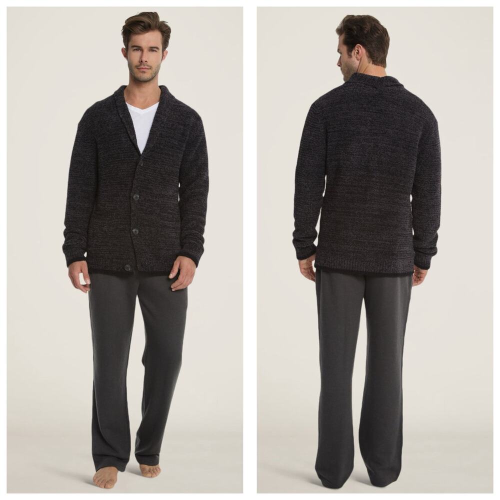 Barefoot Dreams Men’s CozyChic Shawl Collar Cardigan Size Large